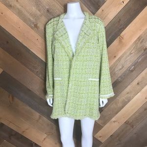 Misook Open Front Knit Jacket 1X